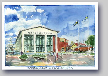 Postkarte Marinmuseumet
