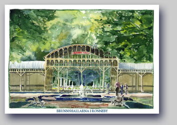 Postkarte Brunnshallarna