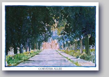 Postkarte Corveyer Allee