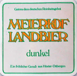 Bierdeckel Meierhofer dunkel