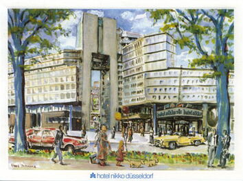 Postkarte - Hotel Nikko in Düsseldorf