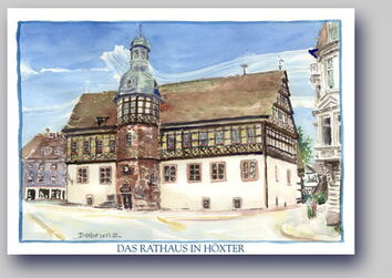 Postkarte Rathaus Höxter