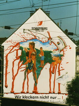 Wandmalerei Schaumburg und Caparol, h 17 m