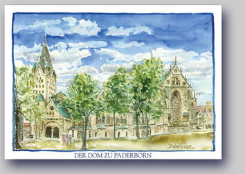 Postkarte Dom Paderborn